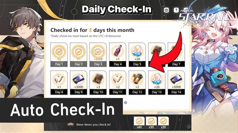 honkai star rail daily check-in